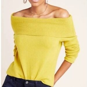 Anthropologie Shelby Off Shoulder Sweater